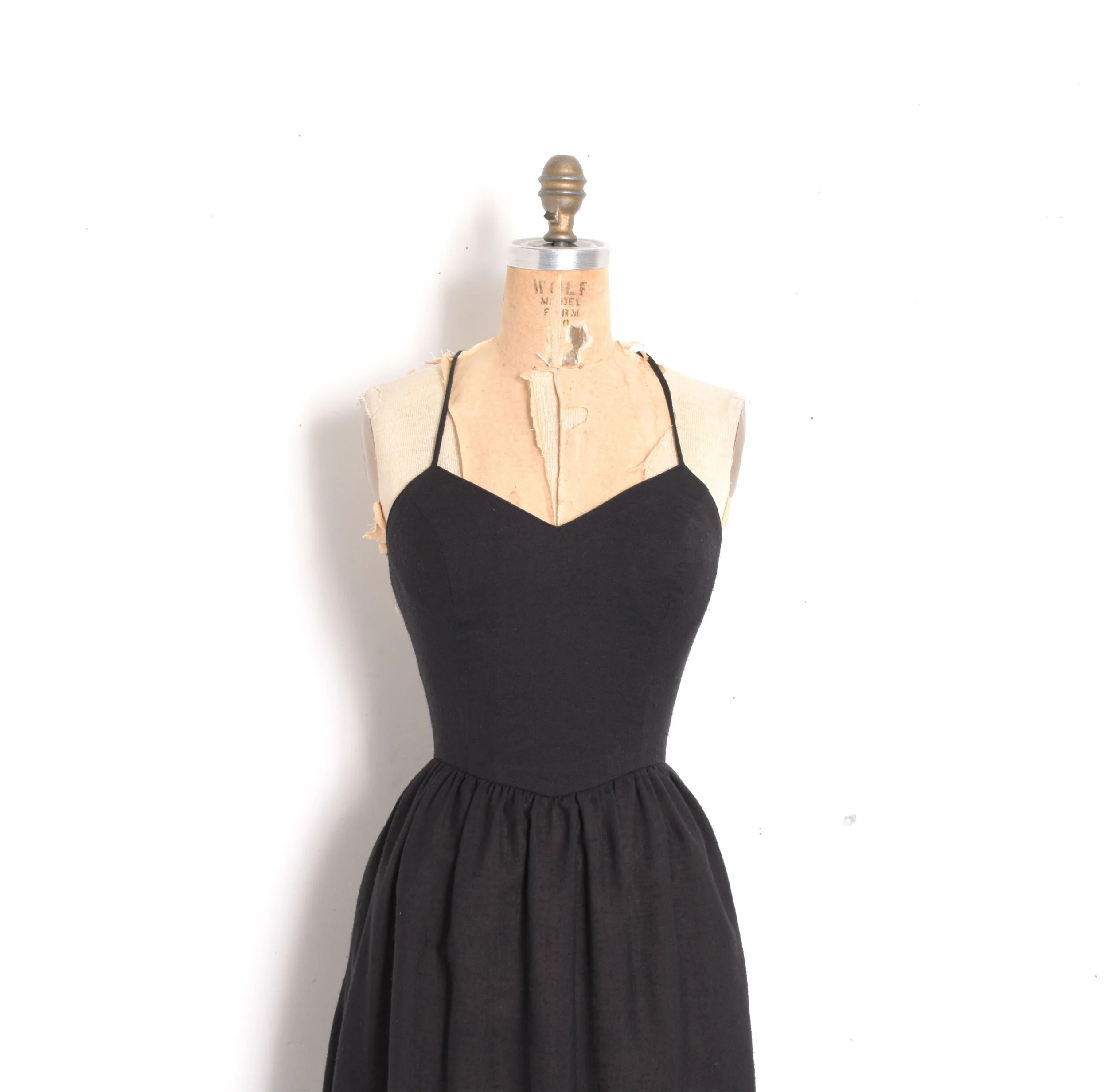 90s Lace Up Back Silk Dress-small — La Poubelle Vintage 90s Lace Up Back Silk Dress-small — La Poubelle Vintage